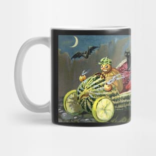 Antique Halloween Drive Greetings Mug